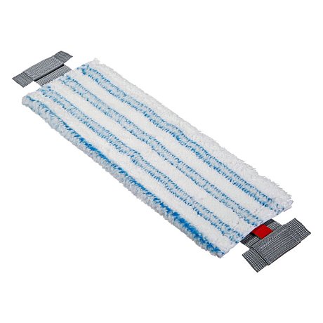 Насадка для плоской швабры 40х11 см, микроволокно, с полосами скольжения, язык T