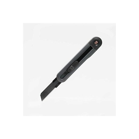 Нож строительный Deli HS EHT4018, 18 мм, Soft Touch, черный