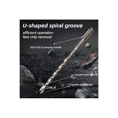 Бур по бетону Deli YS EDH-Y101600, 10x160 мм, SDS-PLUS