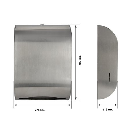 Диспенсер для полотенец листовых BXG-PD-5030A, металл, серебристый, матовый