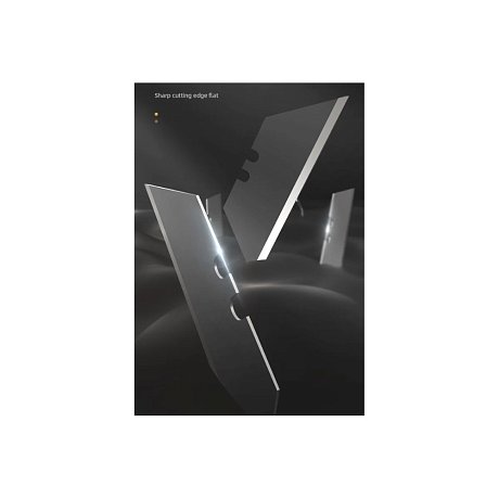 Нож строительный Deli HS EHT4008, 135x30 мм, трапеция, Soft Touch, черный