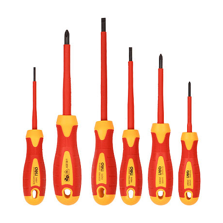 Набор диэлектрических отверток Deli YS EDL510006T, 3 SL, 3 PH