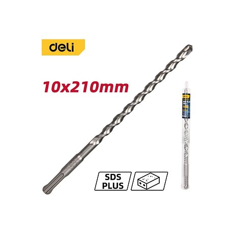Бур по бетону Deli YS EDH-Y10210, 10x210 мм, SDS-PLUS