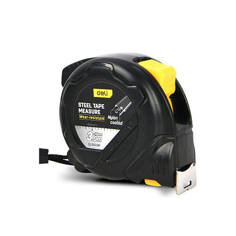Рулетка Deli YS EDL9003P, 3 м х 16 мм, желтый, черный