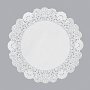 Салфетки бумажные ажурные AVIORA, d=20 см, 250 шт, белый