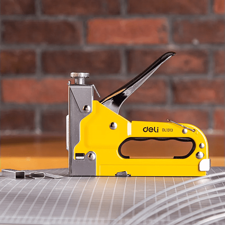 Степлер Deli YS EDL1313, механический, 3-в-1 + комплект скоб (П, U, T)