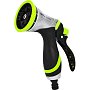 Пистолет-распылитель Deli GS EDL8764, 10 функций, быстросъем, фиксатор курка, корпус аллюм., черный, зеленый