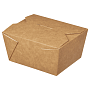 Контейнер бумажный 600 мл Fold Box, 130/110х110/90х65, 50 шт/упак, крафт