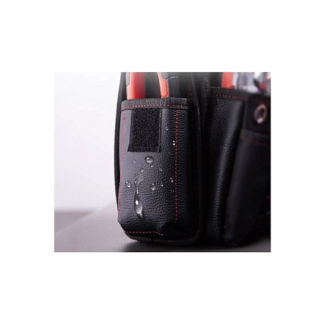 Сумка для инструментов поясная Deli RS EDL5865, 250х110х250 мм, ткань Oxford, нейлон, черный