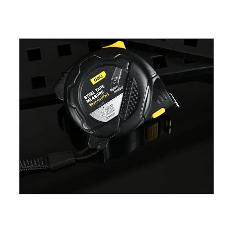 Рулетка Deli YS EDL9003P, 3 м х 16 мм, желтый, черный