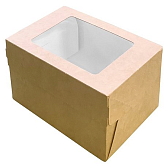 Контейнер бумажный для пирожных