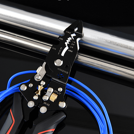 Многофункциональный инструмент для снятия изоляции Deli RS EDL383014, 200 мм