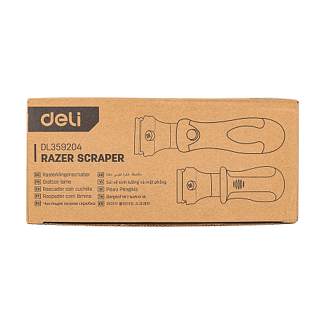 Набор скребков Deli YS EDL359204, 105 x 50 мм, 2 шт., 10 лезвий в комплекте