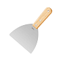 Шпатель Deli YS DL-HD5C, нержавеющий, 125 мм, деревянная рукоятка