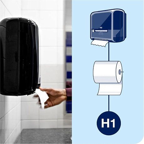 Полотенца бумажные Tellus Matic Стандарт, в рулонах, 1 слой, Н1, 280 м (290100)