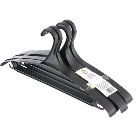 Вешалка-плечики Elfe, р. 52-54, пластмассовая, черный, 5 шт