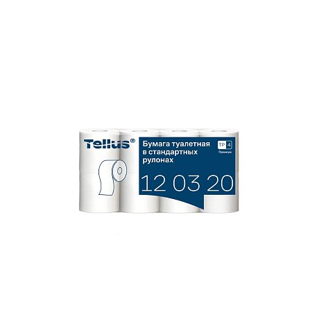 Бумага туалетная Tellus Премиум, T4, 8 рул, 23 м, 2 слоя (120320)