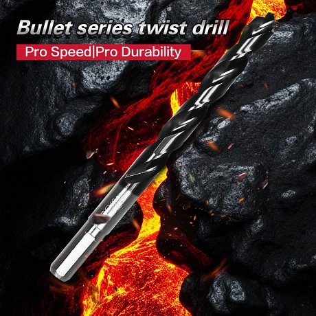 Сверло по металлу Deli RS EDH-MHZ075-E4, 7.5 мм, DIN 338, HSS-TiN