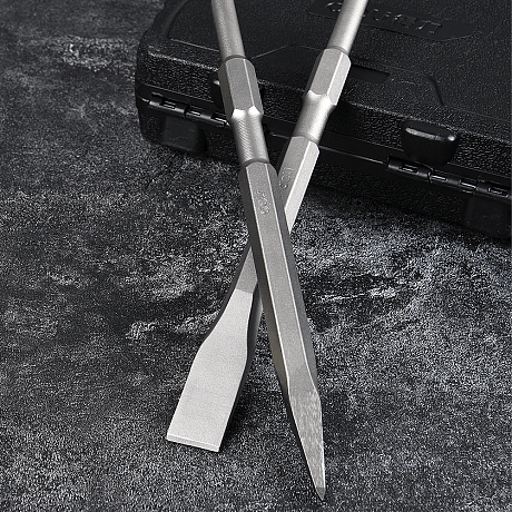 Зубило пиковое Deli YS EDH-HJZ017-E1, для отбойного молотка, 17 x 280 мм, HEX