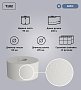 Бумага туалетная Veiro Professional Basic в средних рулонах, 1 слой, 200 м (T102)