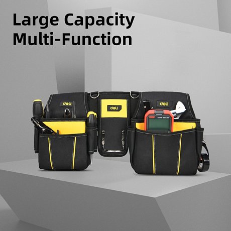 Сумка для инструмента Deli YS EDLP10, поясная, 16 карманов
