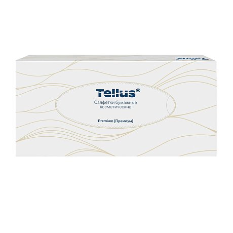 Салфетки для лица Торк Tellus Премиум ультрамягкие, F1, 100 шт/упак, белый (120380)