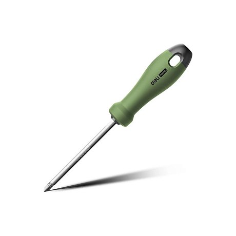 Отвертка Deli HS HT1055C, PH1х100 мм, Soft Touch, зеленый