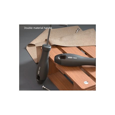 Отвертка Deli HS EHT1103, SL3х75 мм, Soft Touch, черный