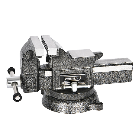 Тиски стальные Deli YS EDL2905Z, поворотные, с наковальней, 5