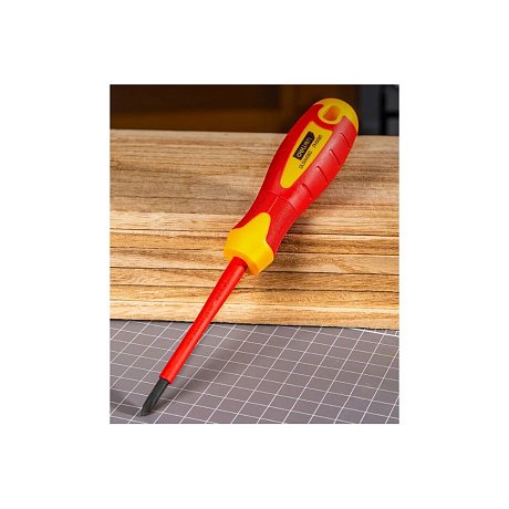 Отвертка диэлектрическая Deli YS EDL514080, PH1х80 мм, желтый, красный