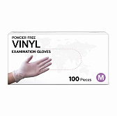 Перчатки виниловые одноразовые