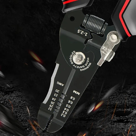 Инструмент для снятия изоляции Deli RS EDL383028, 180 мм, 0.2- 0.8 мм