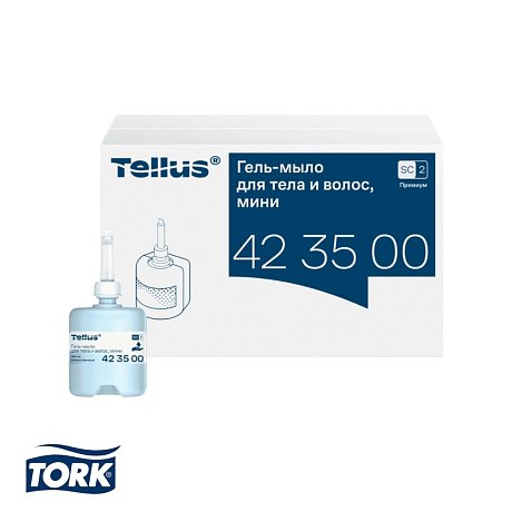 Мыло-гель Tellus Премиум для тела и волос, 475 мл, SC2 мини (423500)