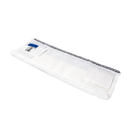 Насадка для плоской швабры 40х11 см, комбинированная, микроволокно, карманы-языки