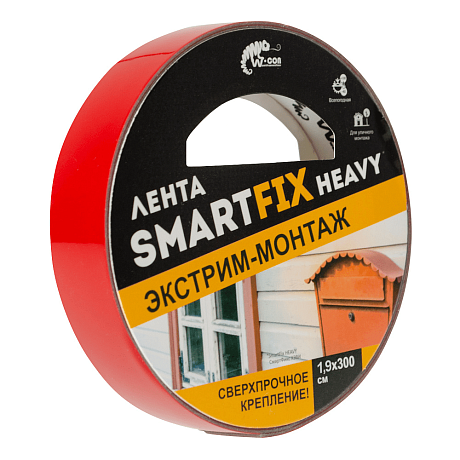 Лента монтажная двусторонняя, 19 мм x 3 м, SmartFix Heavy SFV1930G всепогодная, серый
