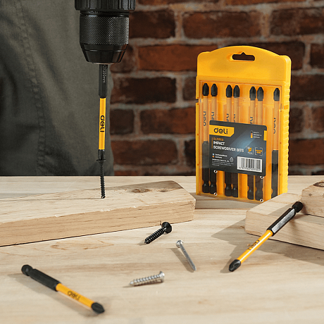 Бита ударная Deli YS EDL251100, 10 шт., PH2 x 100 мм