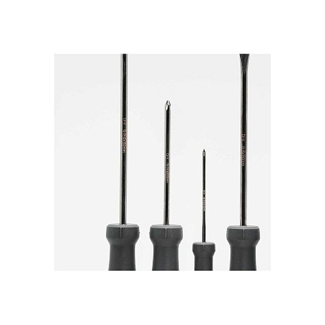 Набор отверток Deli HS EHT1006, 6 шт, Soft Touch, черный