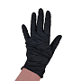 Перчатки нитриловые неопудренные одноразовые  BVB, р-р M, 100 шт./уп., черный