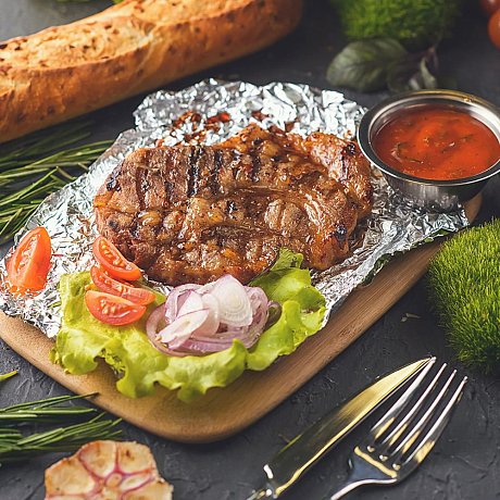 Фольга алюминиевая пищевая, стандарт, 29х100 см/м, 8 мкн