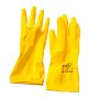 Перчатки латексные HQ Profiline, р-р L, с х/б покрытием, желтый