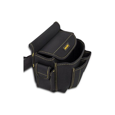 Сумка для инструментов поясная Deli YS EDL-P4, 220х140х200 мм, ткань Oxford, черный