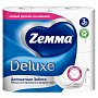 Бумага туалетная Zemma Deluxe, 4 рулона, 3 слоя, белый