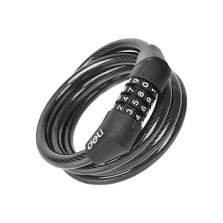 Замок тросовый велосипедный Deli YS EDL508051, 10 x 1200 мм, кодовый
