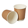 Стакан картонный 250 мл, 2 сл., 24 шт/упак, крафт ECO