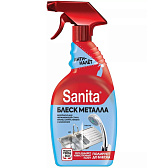 Средство чистящее для нержавеющей стали SanitaR "Блеск металла", 500 мл, с триггером