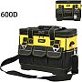 Сумка для инструментов Deli YS EDL586112, 14 карманов, 350х200х290 мм, ткань Oxford, черный, желтый