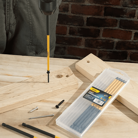 Бита Deli YS EDL251200, ударная, 10 шт., PH2 x 200 мм