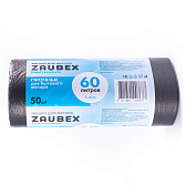 Мешки для мусора Zaubex, 8 мкм, 60 л, 50 шт/рулон, черный