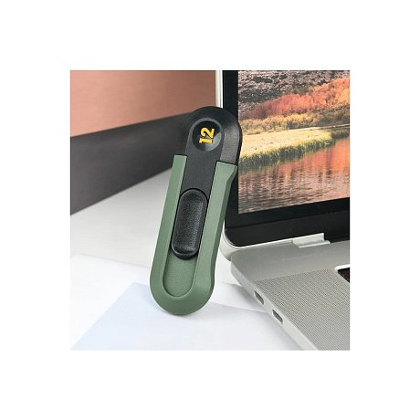 Нож строительный Deli HS HT4007C, 80x25 мм, Soft Touch, зеленый