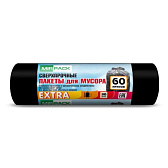 Мешки для мусора 60л, ПНД Mirpack Extra